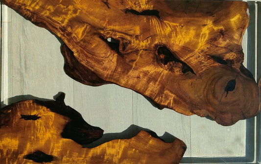 Sonsolentisch Bad, Epoxidharz, Harztisch, Handarbeit, Massivholz