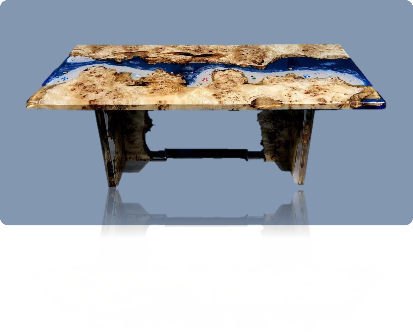 Epoxidharz, Harztisch, Handarbeit, Massivholz