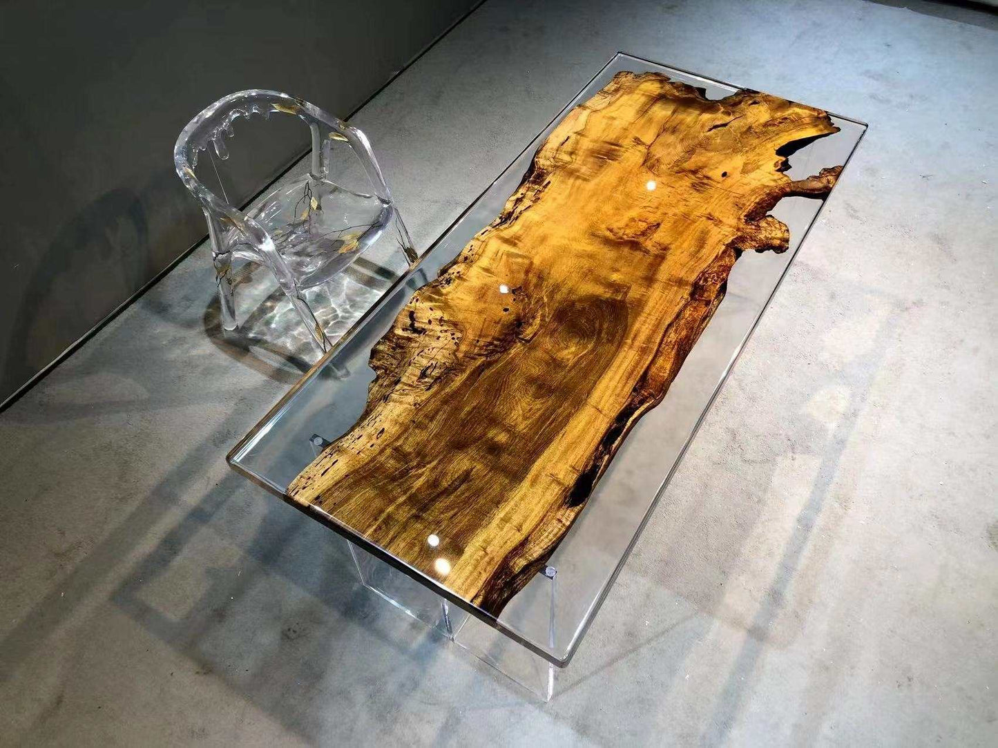 Epoxidharz, Harztisch, Handarbeit, Massivholz