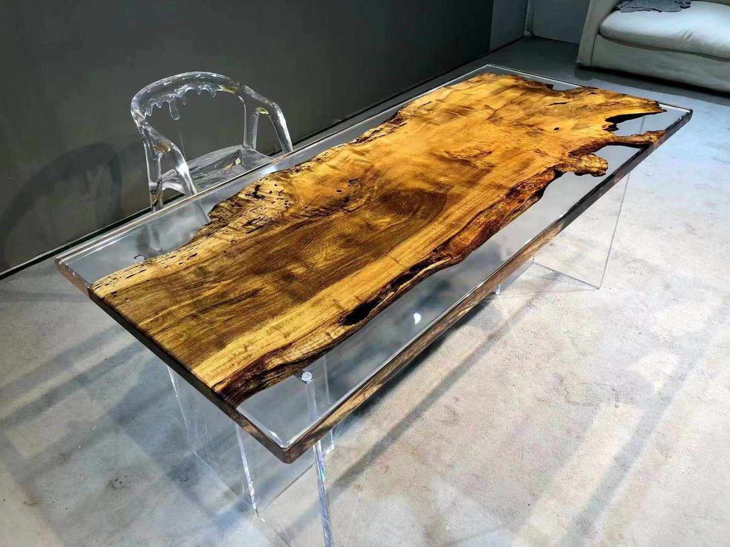 Epoxidharz, Harztisch, Handarbeit, Massivholz
