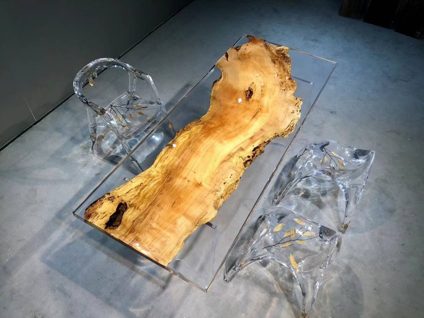 Epoxidharz, Harztisch, Handarbeit, Massivholz