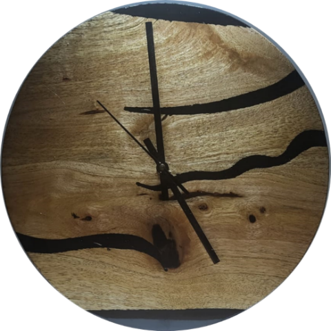 Uhr, Harz, Handarbeit, Epoxidharz