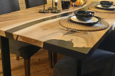 Epoxidharz, Harztisch, Handarbeit, Massivholz