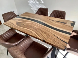 Epoxidharz, Harztisch, Handarbeit, Massivholz