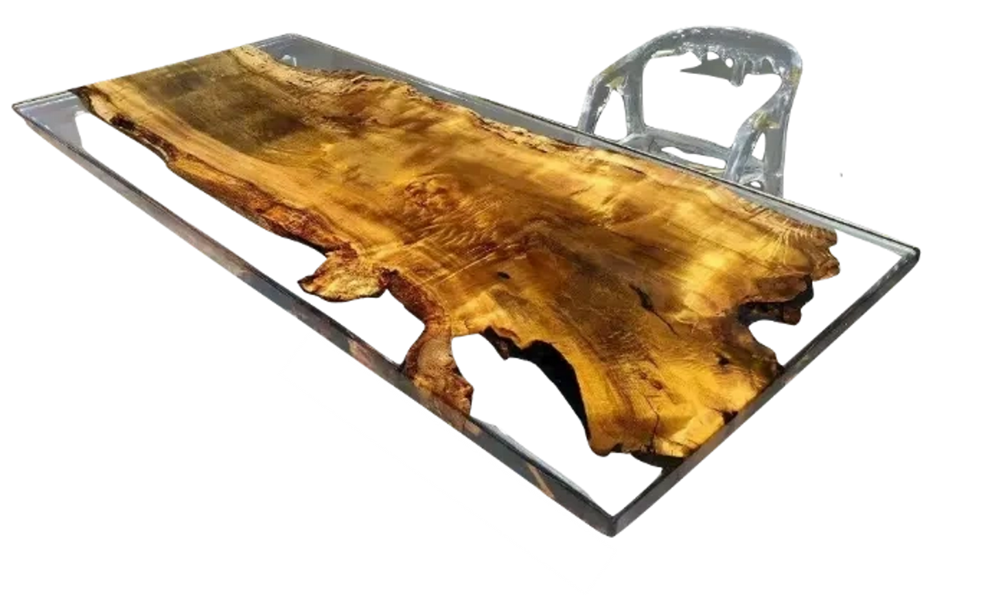 Epoxidharz, Harztisch, Handarbeit, Massivholz