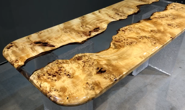 Epoxidharz, Harztisch, Handarbeit, Massivholz