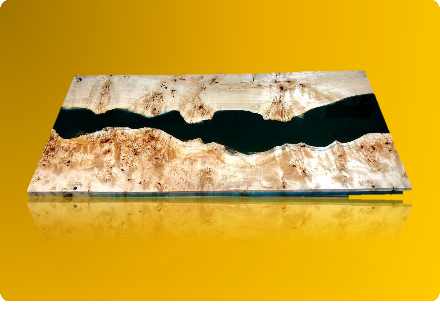 Epoxidharz, Harztisch, Handarbeit, Massivholz