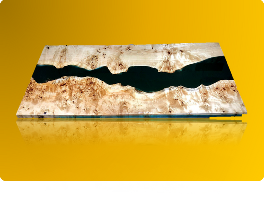 Epoxidharz, Harztisch, Handarbeit, Massivholz