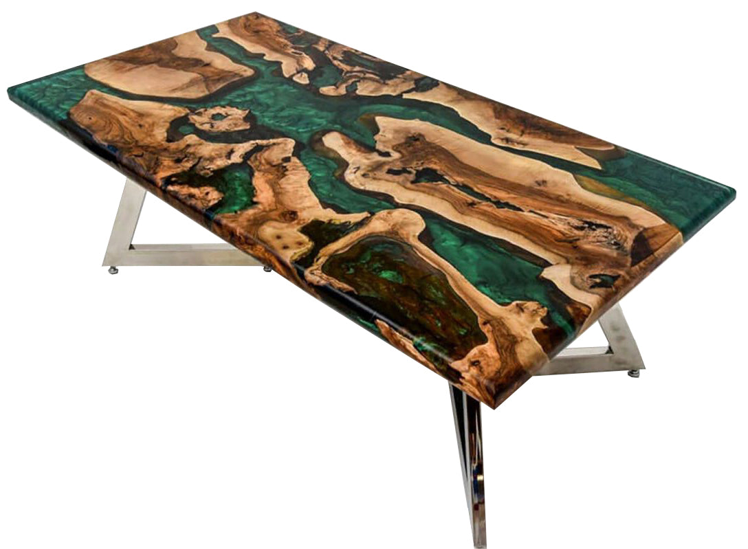 Epoxidharz, Harztisch, Handarbeit, Massivholz