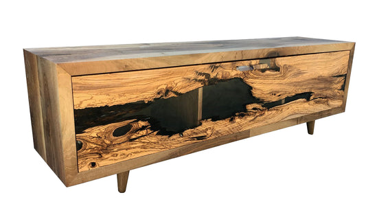 TV Unterschrank Epoxid Harz, Harzschrank