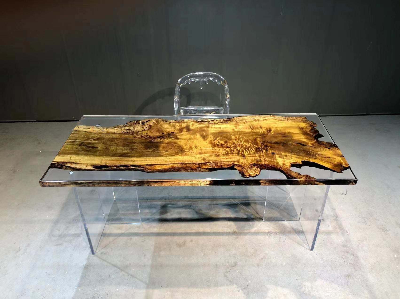 Epoxidharz, Harztisch, Handarbeit, Massivholz