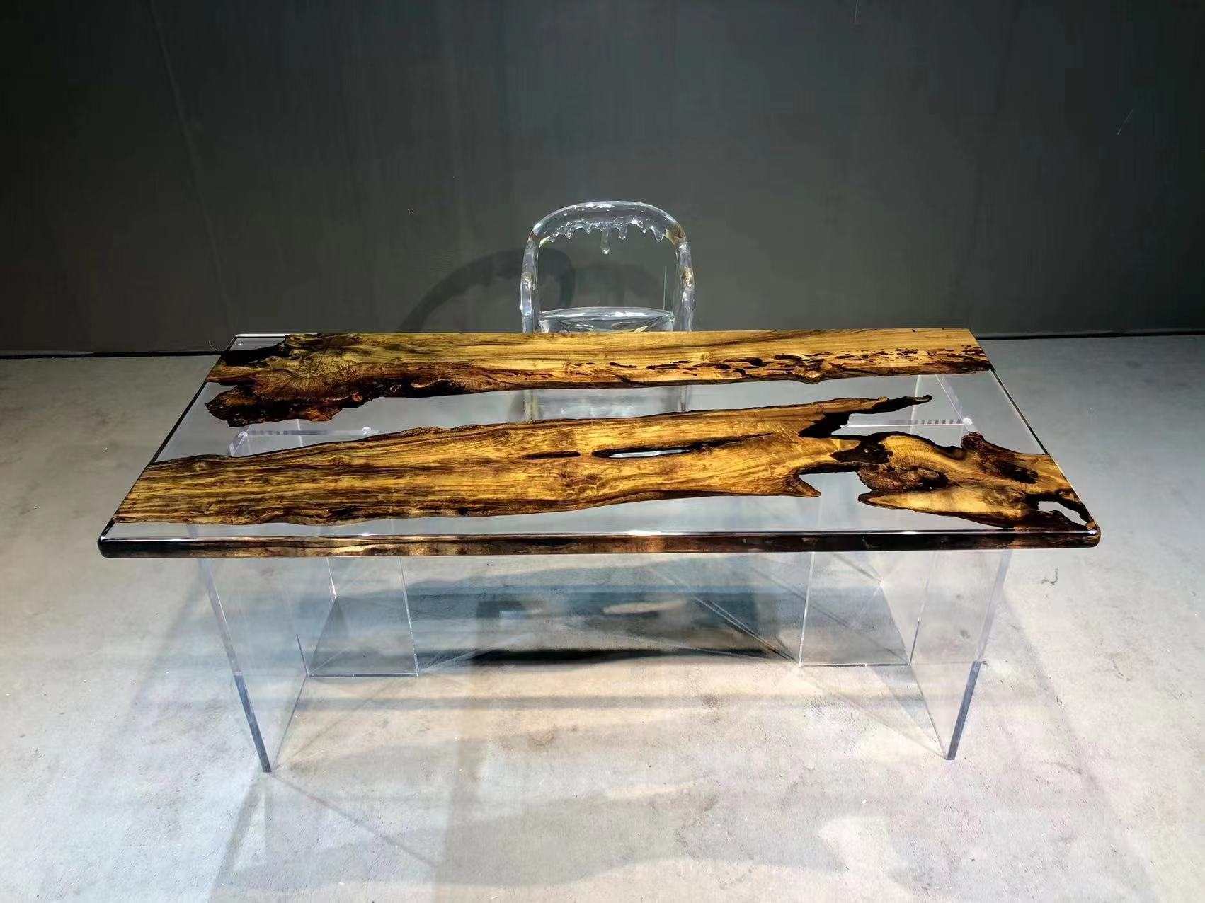 Epoxidharz, Harztisch, Handarbeit, Massivholz